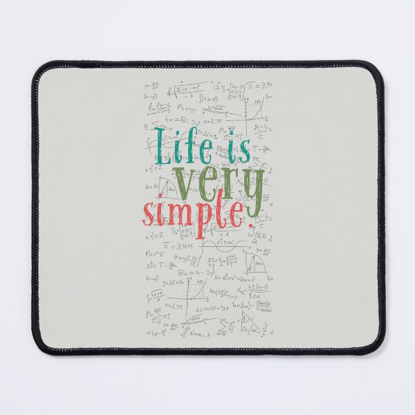 Item preview, Life is very simple. Mathematical wisdom designed and sold by Introvertido.