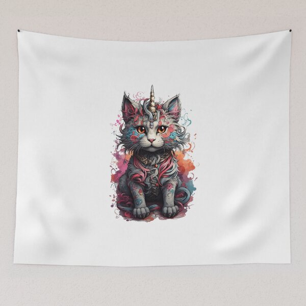 Item preview, Cat with Splash Design designed and sold by Trendi Kloset.