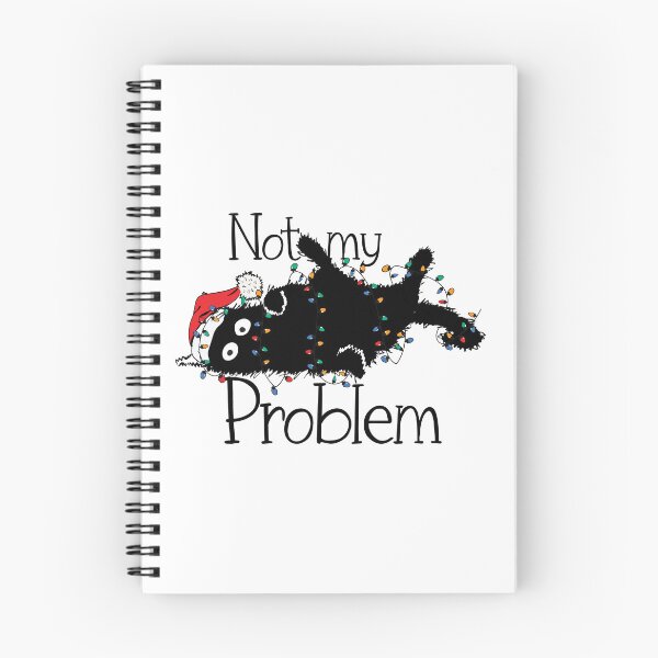 Item preview, Not my problem Christmas cat Funny designed and sold by Splinter300.