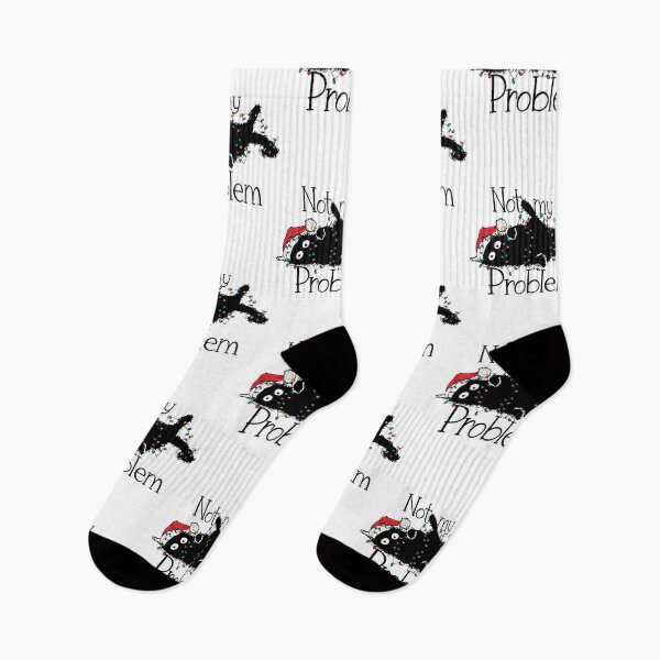 Item preview, Not my problem Christmas cat Funny designed and sold by Splinter300.