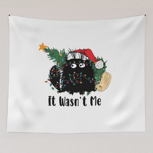 Item preview, its wasn't me Christmas cat Funny designed and sold by Splinter300.