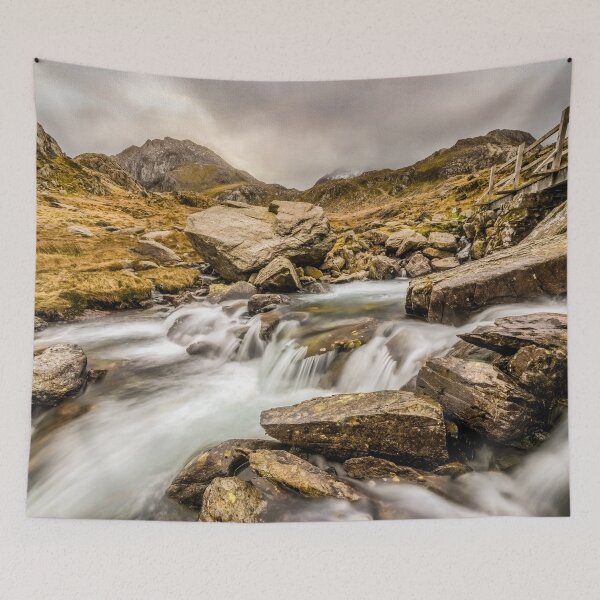 Item preview, Winter Stream Cwm Idwal Snowdonia designed and sold by AJEvans.