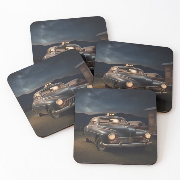Item preview, retro car with night sky designed and sold by MGSdesing.