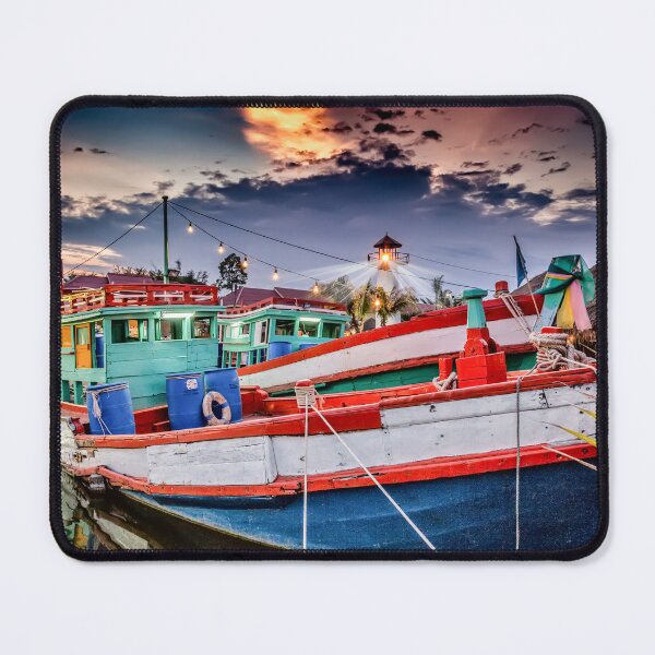 Item preview, Fishing Boat and Lighthouse designed and sold by AJEvans.