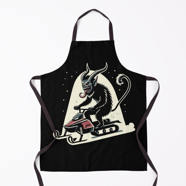 Item preview, Krampus on a Snowmobile Spooky Christmas designed and sold by Huhnerdieb Apparel.