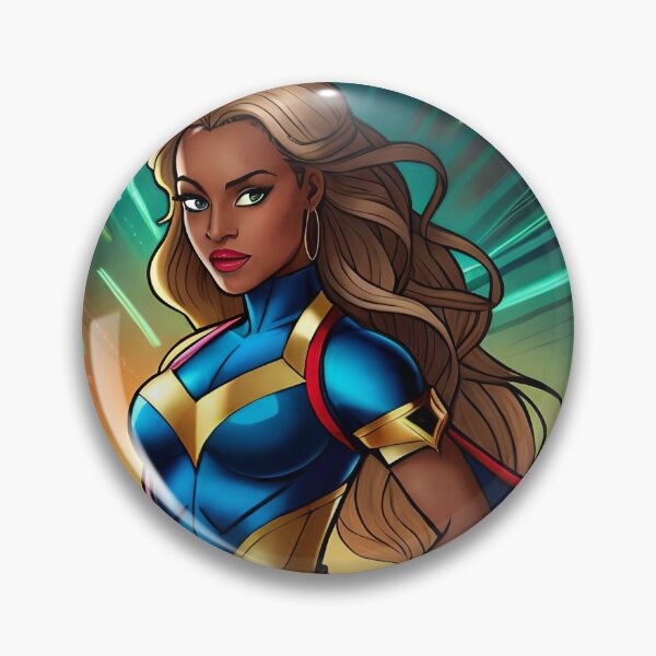 Item preview, Super Woman Aura Inspirational Brunette Heroine Animation Comic designed and sold by Melan Designs.