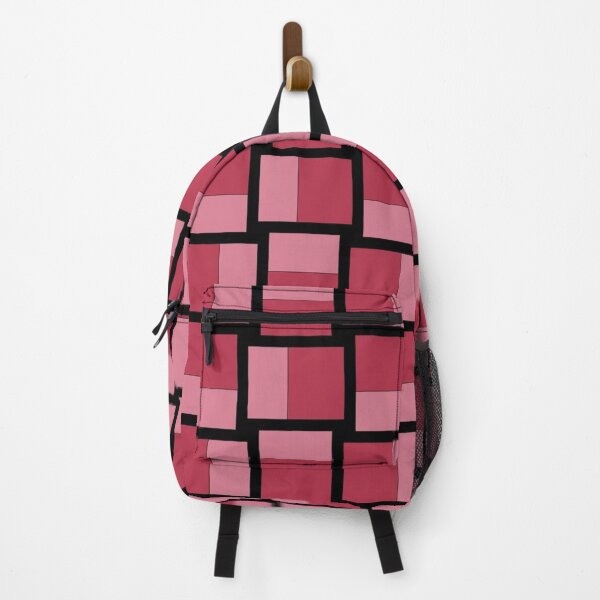 Item preview, Abstract Red Pink Black Lines Tiles Design designed and sold by HG-Creation-Design.