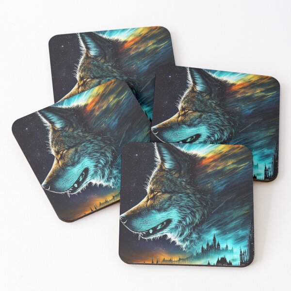 Item preview, Tie Dye Wolf Tattoo" designed and sold by Obinne.