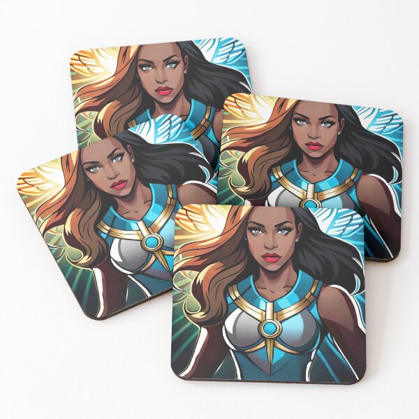 Item preview, Super Woman Winged Inspirational Brunette Heroine Animation Comic designed and sold by Melan Designs.