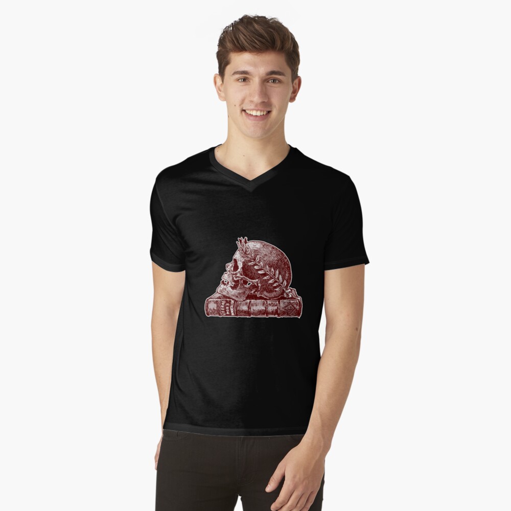 Vista previa del artículo con la obra «Camiseta de cuello en V», diseñado y vendido por FotoLibreStudio.