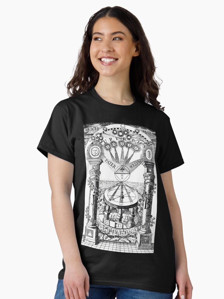 Imagen 1 de 7, Camiseta clásica con la obra masonería, diseñada y vendida por FotoLibreStudio.