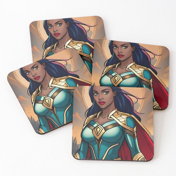 Item preview, Super Women Caped Inspirational Brunette Heroine Animation Comic designed and sold by Melan Designs.