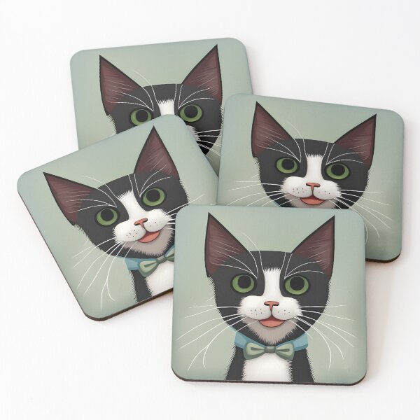 Item preview, Happy Tuxie designed and sold by Reclining Buddha Cat.