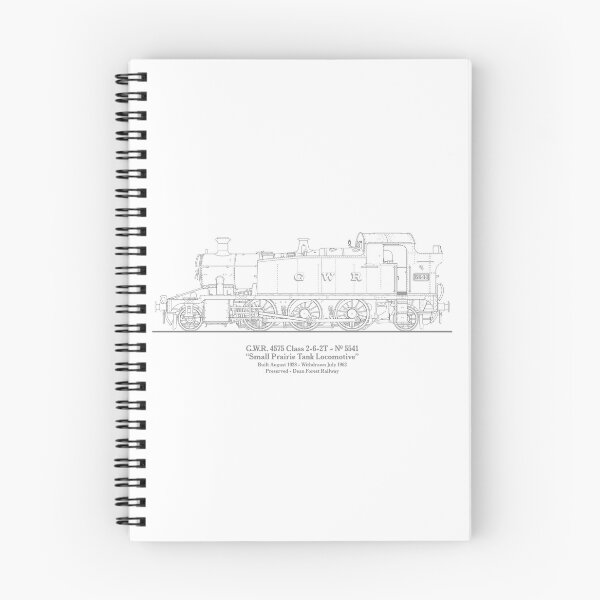 Item preview, GWR Small Prairie Class 4575 Tank Locomotive Drawing designed and sold by Steve H Clark.