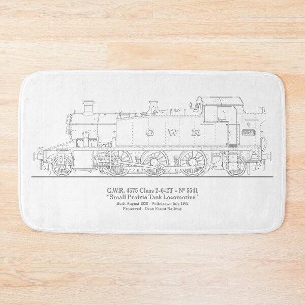 Item preview, GWR Small Prairie Class 4575 Tank Locomotive Drawing designed and sold by Steve H Clark.