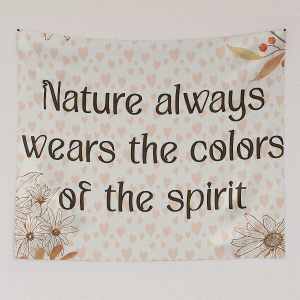 Item preview, Nature Wears the Spirit Word Art designed and sold by MadandEmArts.