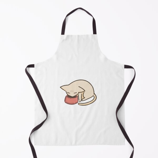 Item preview, Cute Silly Beige Cat Eating designed and sold by CaliDraw.