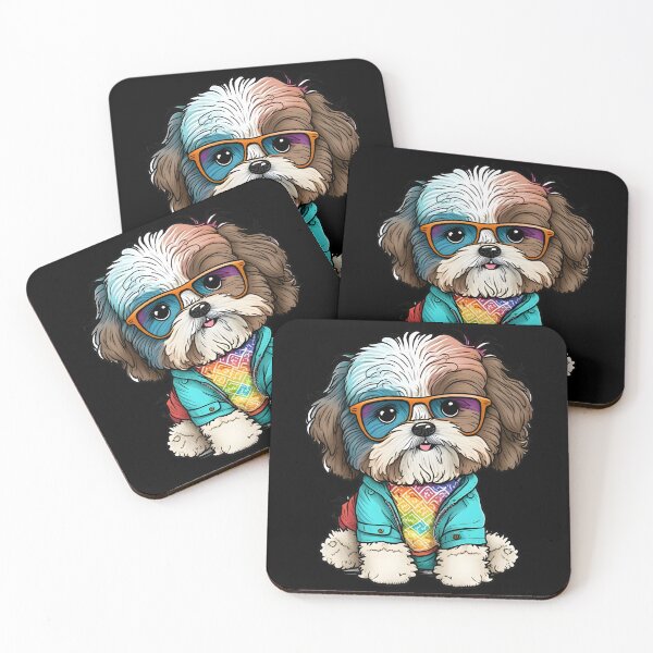 Item preview, Colorful Kawaii Shichon Hipster designed and sold by Leonardo Palumbo.