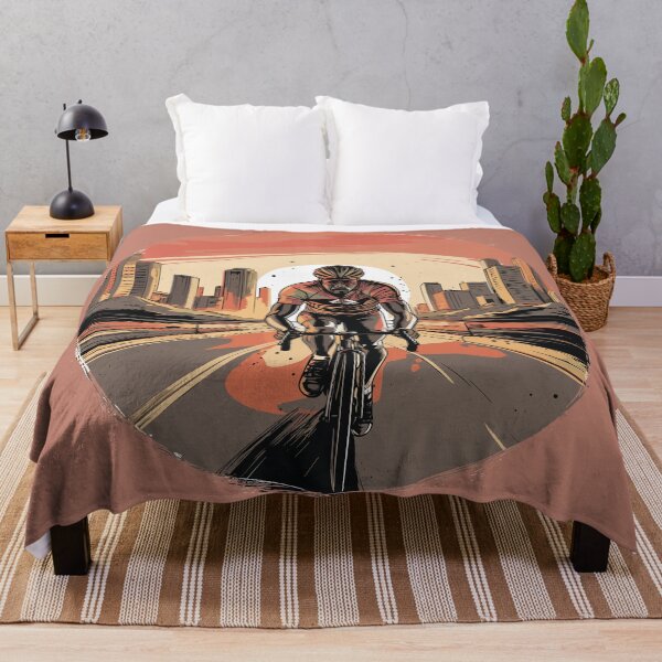 Item preview, A cyclist setting with sun in the background. designed and sold by Hisirdoux.
