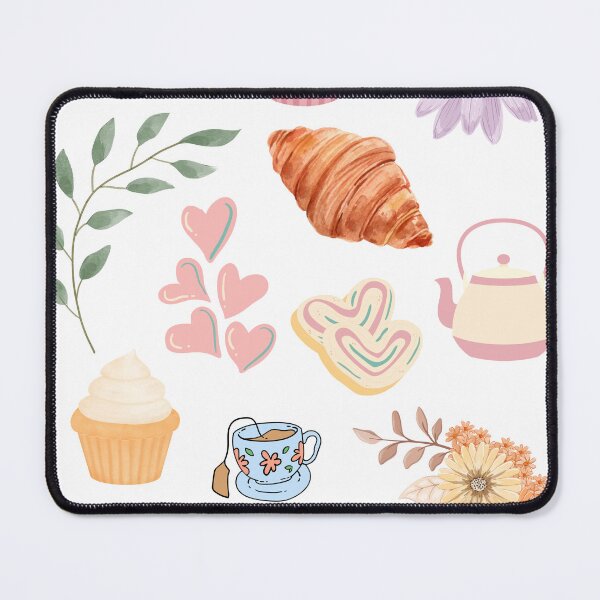 Item preview, Tea Party Aesthetic Desserts Flowers and Books Design designed and sold by IntoClearWater.