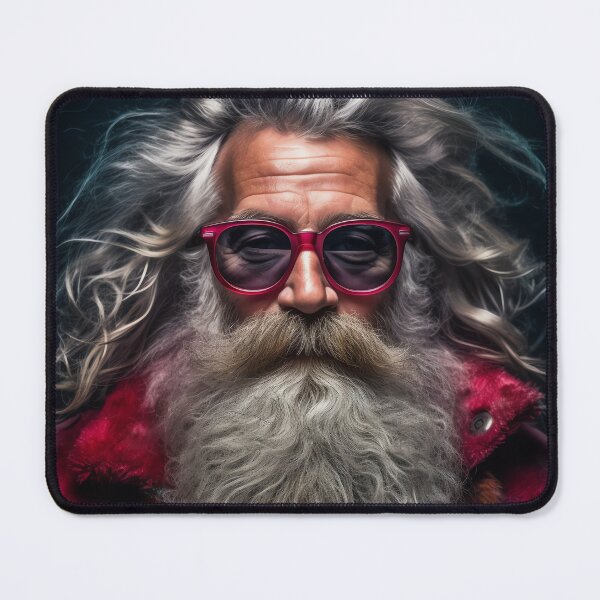 Item preview, Vintage Surreal Portrait Of A Hipster Santa Claus | Best Gift For Christmas 17 designed and sold by MadeByRobots.