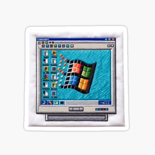 Vista previa del artículo con la obra «PC retro con Windows 95», diseñado y vendido por kylmllr101684.