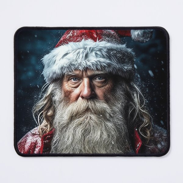 Item preview, Vintage Surreal Portrait Of A Hipster Santa Claus | Best Gift For Christmas 18 designed and sold by MadeByRobots.