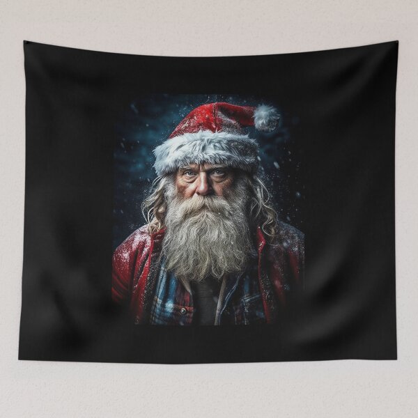 Item preview, Vintage Surreal Portrait Of A Hipster Santa Claus | Best Gift For Christmas 18 designed and sold by MadeByRobots.