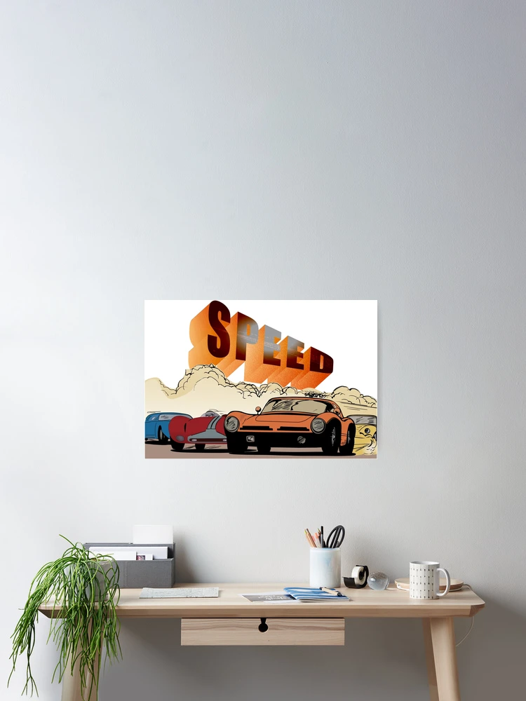Thumbnail 2 of 3, Poster, Classic Racing Cars designed and sold by Art Store Stickers.