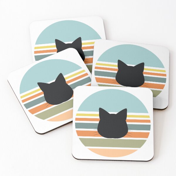 Item preview, Retro Sunset Cat Silhouette designed and sold by JPareDesign.