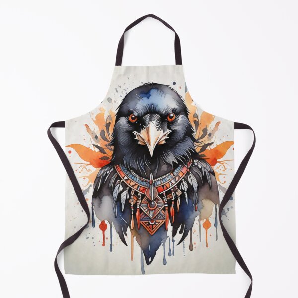 Item preview, Crow tribal watercolor designed and sold by shokA Design.