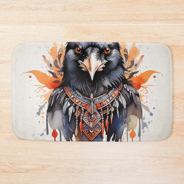 Item preview, Crow tribal watercolor designed and sold by shokA Design.