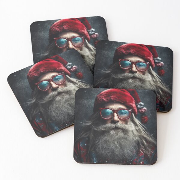 Item preview, Vintage Surreal Portrait Of A Hipster Santa Claus | Best Gift For Christmas 19 designed and sold by MadeByRobots.