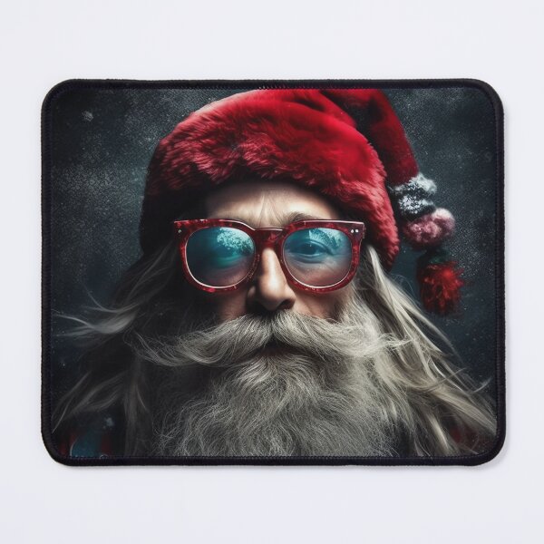 Item preview, Vintage Surreal Portrait Of A Hipster Santa Claus | Best Gift For Christmas 19 designed and sold by MadeByRobots.