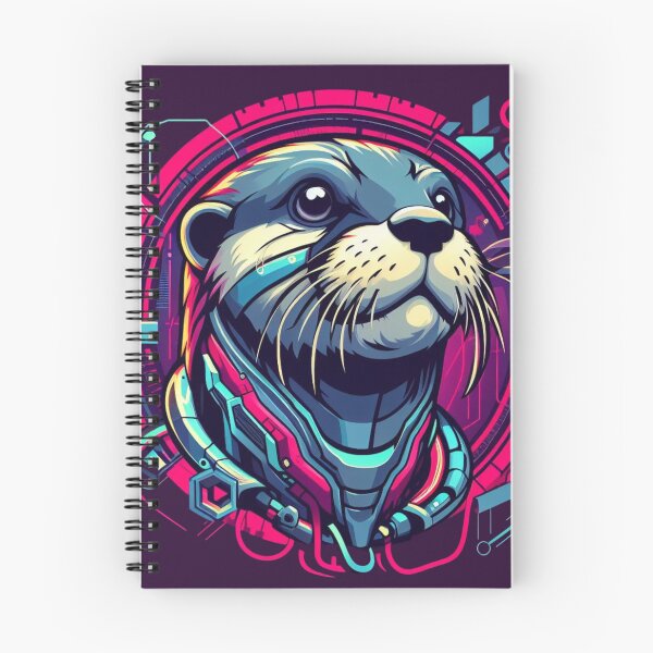 Item preview, River Glider - Cyber Otter designed and sold by MrAI-Store.