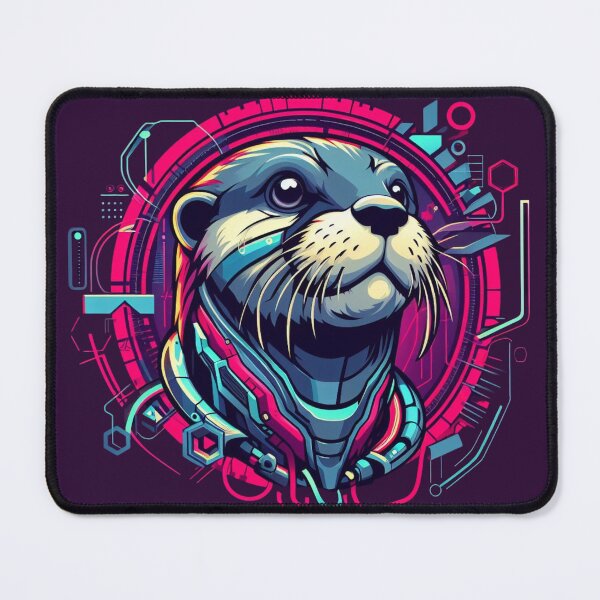 Item preview, River Glider - Cyber Otter designed and sold by MrAI-Store.