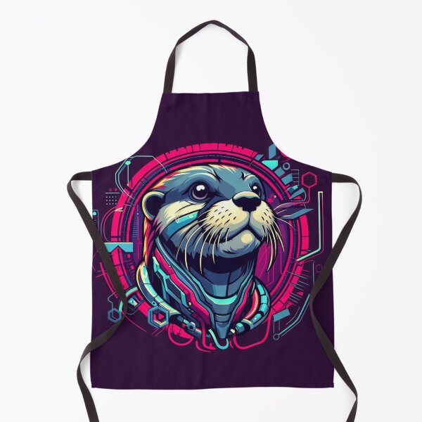 Item preview, River Glider - Cyber Otter designed and sold by MrAI-Store.