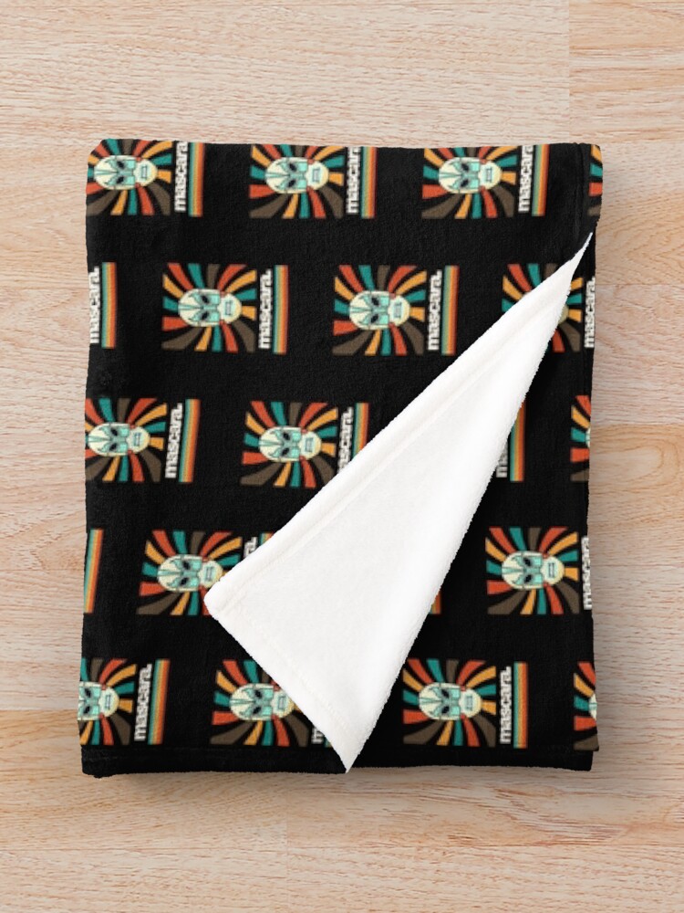 Thumbnail 3 of 6, Throw Blanket, Mascara. designed and sold by RuralGlamour.
