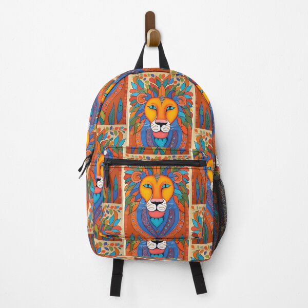 Item preview, lion spirit, totem animal, colorful colors designed and sold by Creativesphotos.