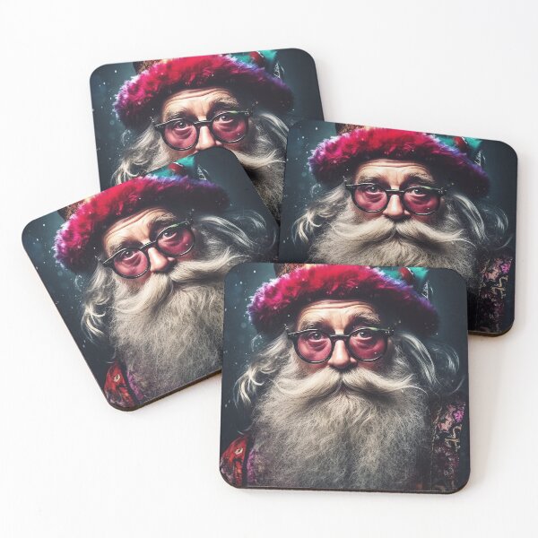 Item preview, Vintage Surreal Portrait Of Hipster Santa Claus | Best Gift For Christmas 20 designed and sold by MadeByRobots.