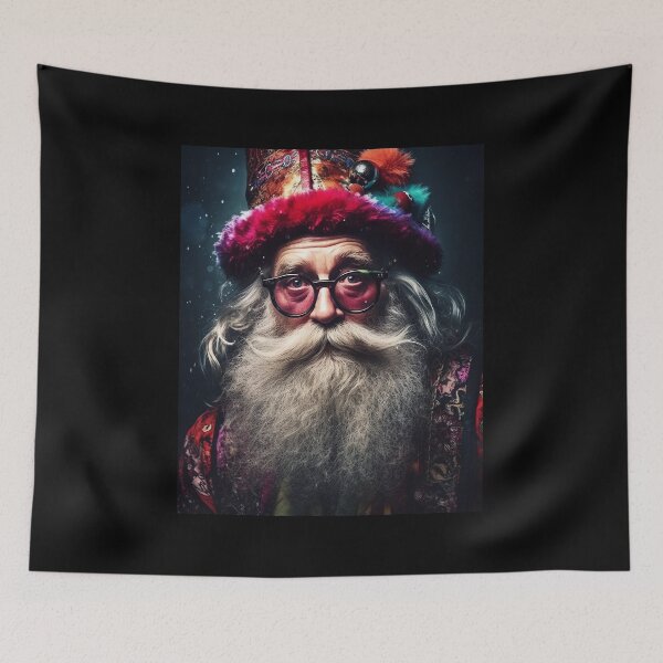 Item preview, Vintage Surreal Portrait Of Hipster Santa Claus | Best Gift For Christmas 20 designed and sold by MadeByRobots.