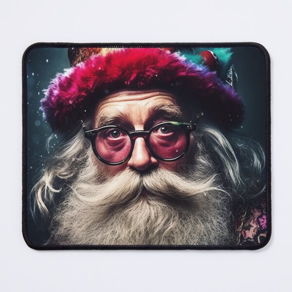 Item preview, Vintage Surreal Portrait Of Hipster Santa Claus | Best Gift For Christmas 20 designed and sold by MadeByRobots.