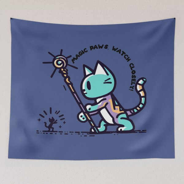 Item preview, Cat Wizard's Whimsical Staff Ballet designed and sold by sharon1210.