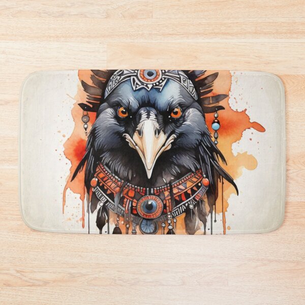 Item preview, Crow tribal watercolor designed and sold by shokA Design.
