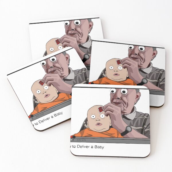 Item preview, How to deliver a baby - no background designed and sold by Swann and Fox.