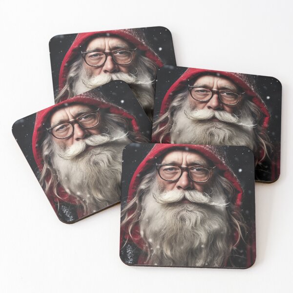 Item preview, Vintage Surreal Portrait Of Hipster Santa Claus | Best Gift For Christmas 21 designed and sold by MadeByRobots.