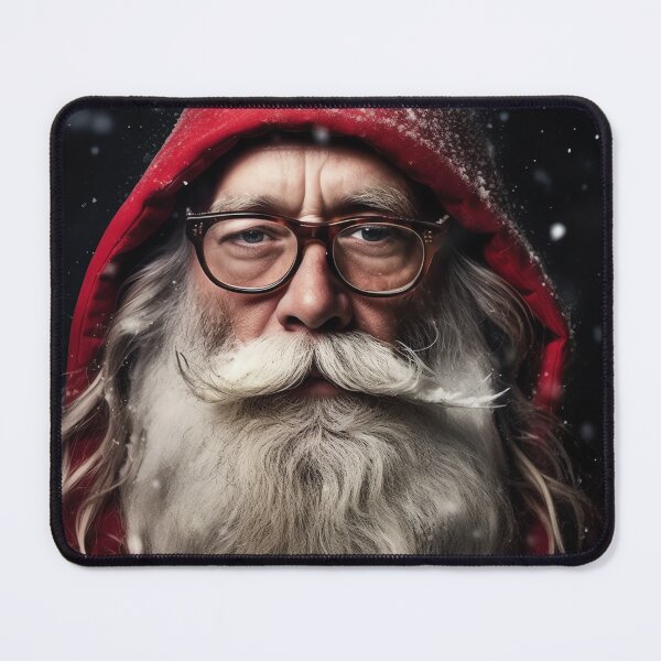 Item preview, Vintage Surreal Portrait Of Hipster Santa Claus | Best Gift For Christmas 21 designed and sold by MadeByRobots.