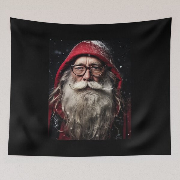 Item preview, Vintage Surreal Portrait Of Hipster Santa Claus | Best Gift For Christmas 21 designed and sold by MadeByRobots.