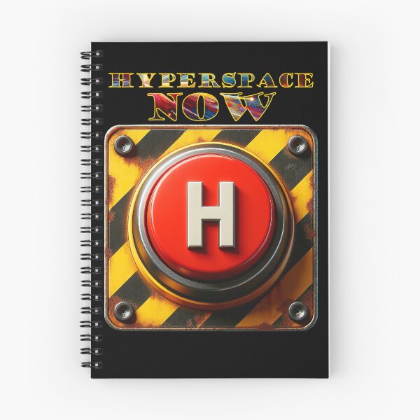 Item preview, Hyperspace Button - Escape NOW! designed and sold by Matthew Kinnersly.