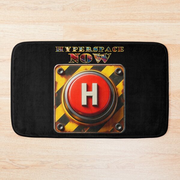 Item preview, Hyperspace Button - Escape NOW! designed and sold by Matthew Kinnersly.